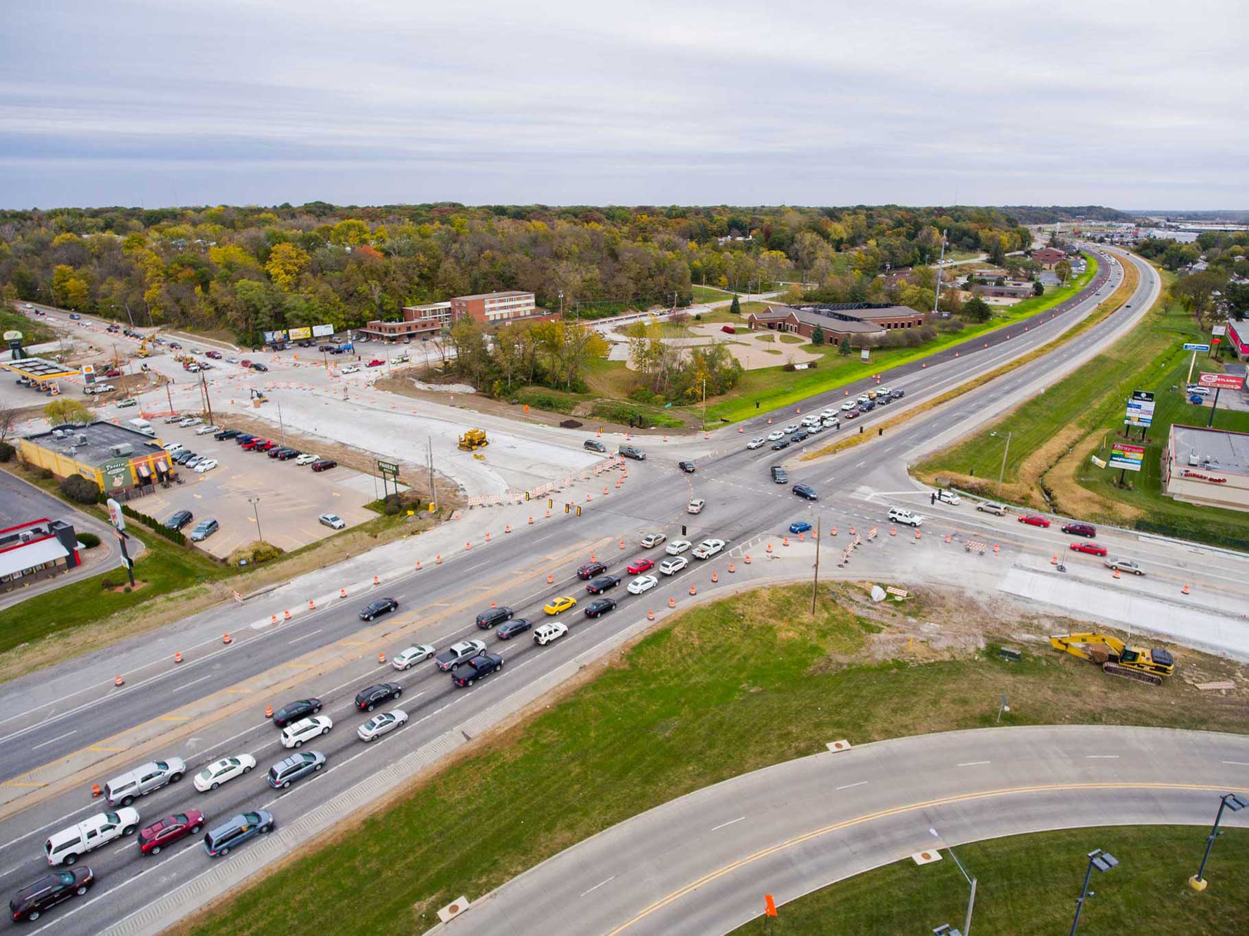 McCarthy Improvement improves John Deere Road in Moline, IL