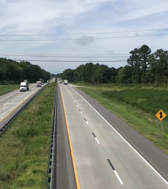 ACPA NC I-85 Unbonded Overlay Project Photo of the Interstate